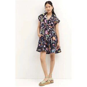 Maeve by Anthropologie Floral mini dress 100% cotton size 4